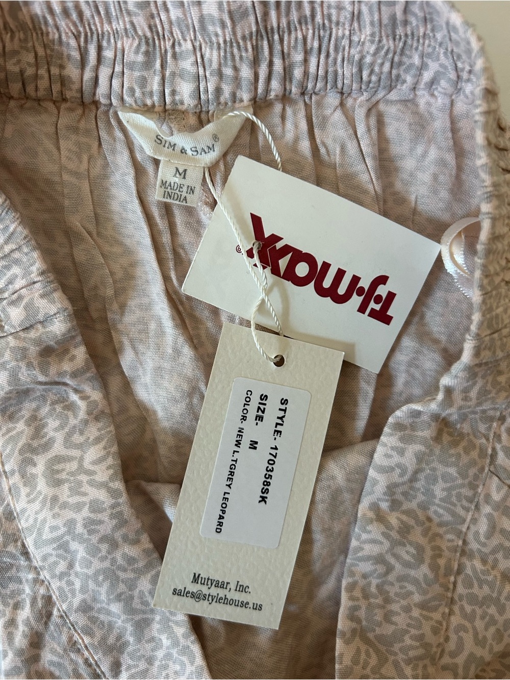 Beige Animal-Print Ruffle Mini Skirt - Neutral Tone - Picture 3 of 4